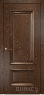 Фото Оникс Марсель (объемн.филенка) тангентальный орех, Межкомнатные двери